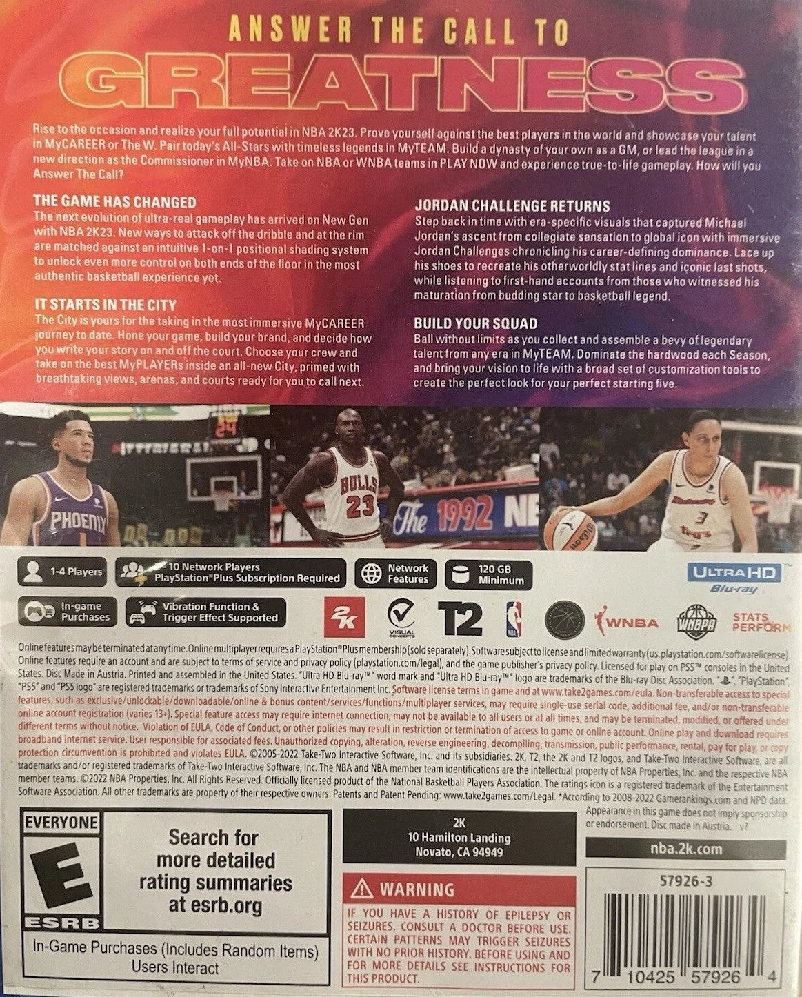 NBA 2K23 PS5 - Video Game - Used - CaveGamers - Image 2