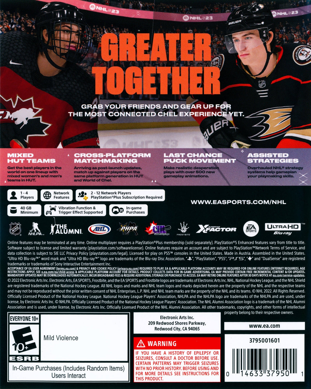 NHL 23 PS5 - Video Game - Used - CaveGamers - Image 2