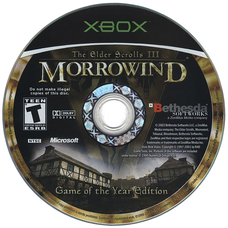 Morrowind: The Elder Scrolls III - Game of the Year Edition Xbox - Video Game - Used - CaveGamers - Image 3