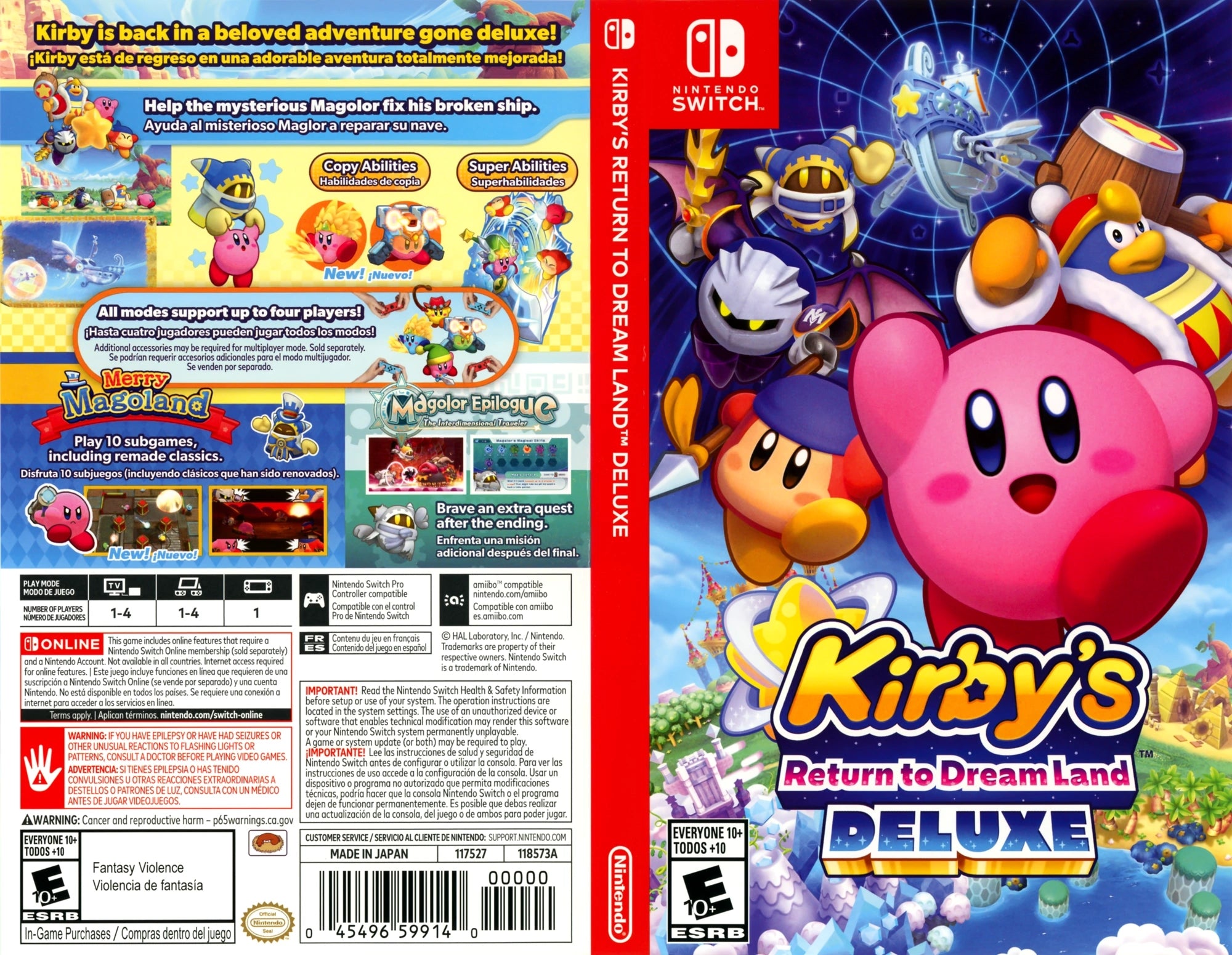Kirby’s Return to Dream Land Deluxe Switch - Video Game - Used - CaveGamers - Image 3