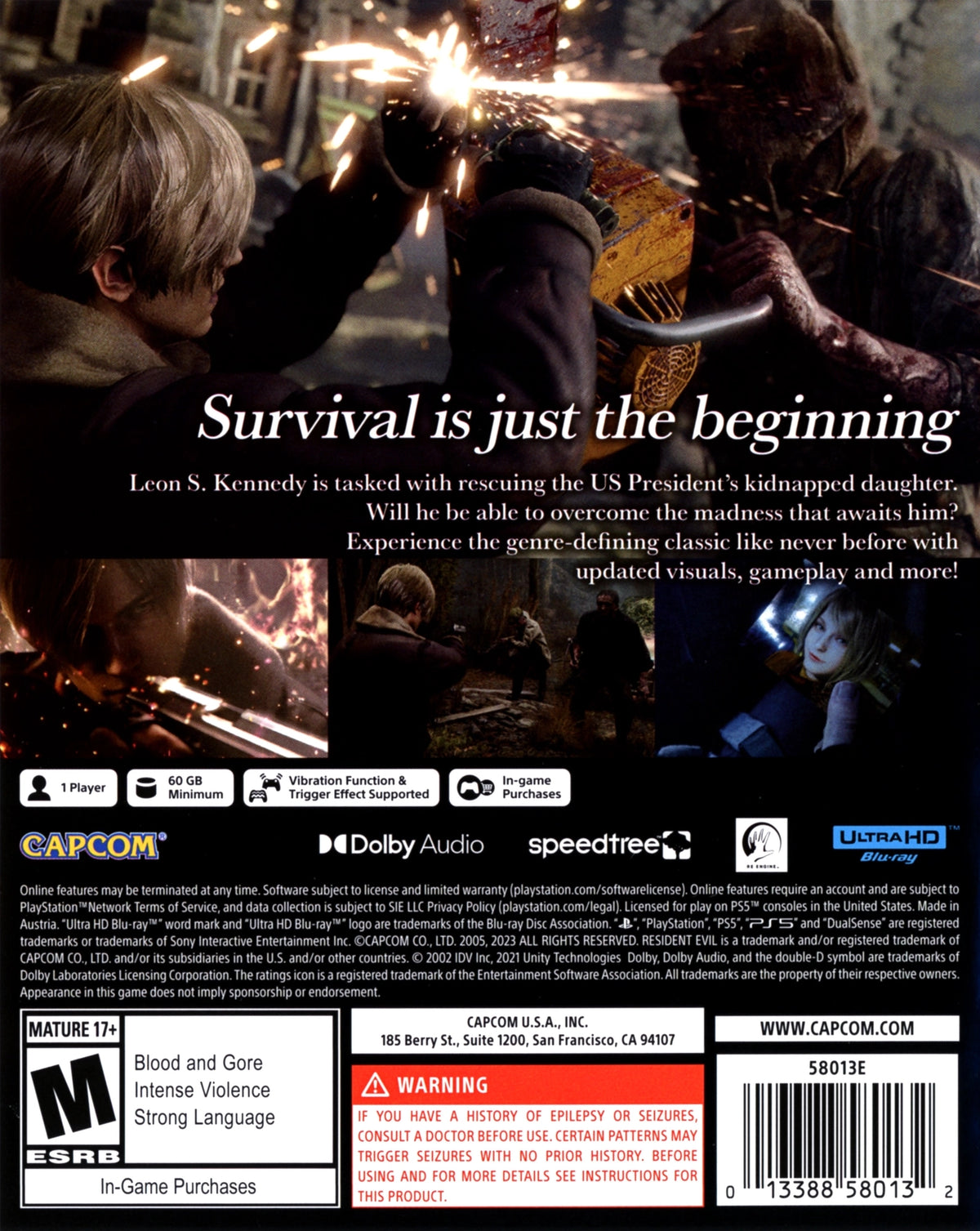 Resident Evil 4 PS5 - Video Game - Used - CaveGamers - Image 2