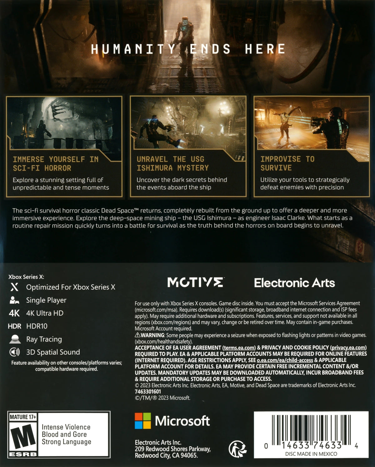 Dead Space Xbox Series X - Video Game - Used - CaveGamers - Image 2