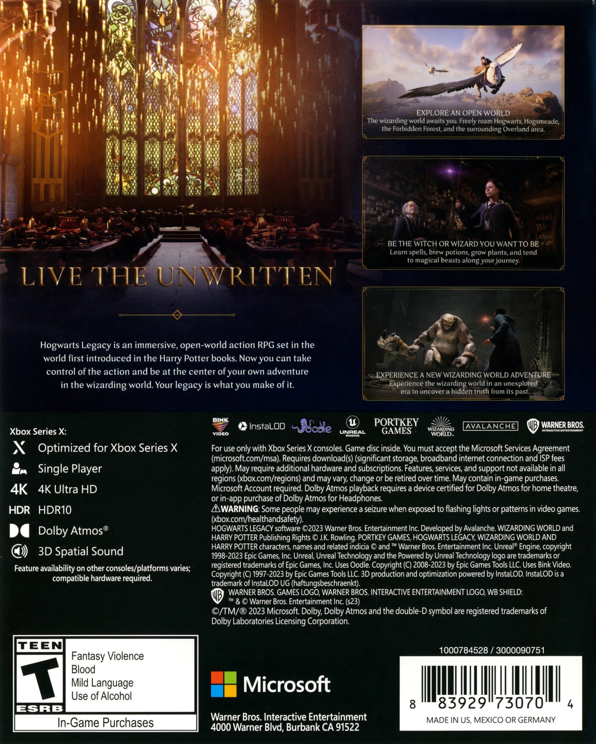 Hogwarts Legacy Xbox Series X - Video Game - Used - CaveGamers - Image 2