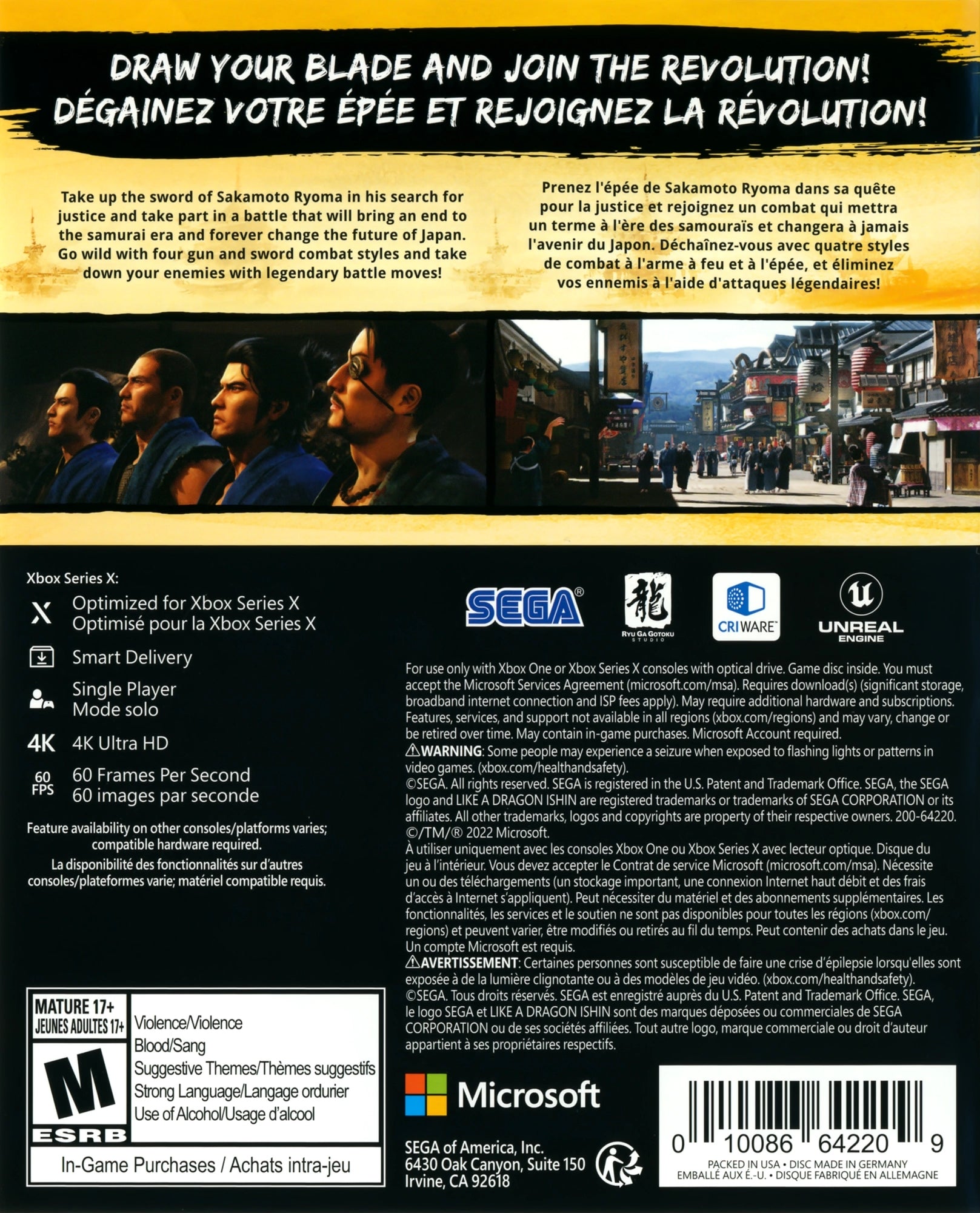 Like a Dragon: Ishin Xbox Series X - Video Game - Used - CaveGamers - Image 2