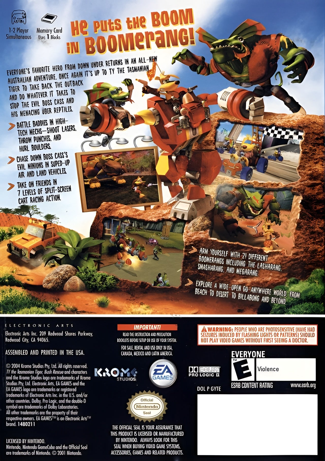 Ty the Tasmanian Tiger 2: Bush Rescue GameCube - Video Game - Used - CaveGamers - Image 2