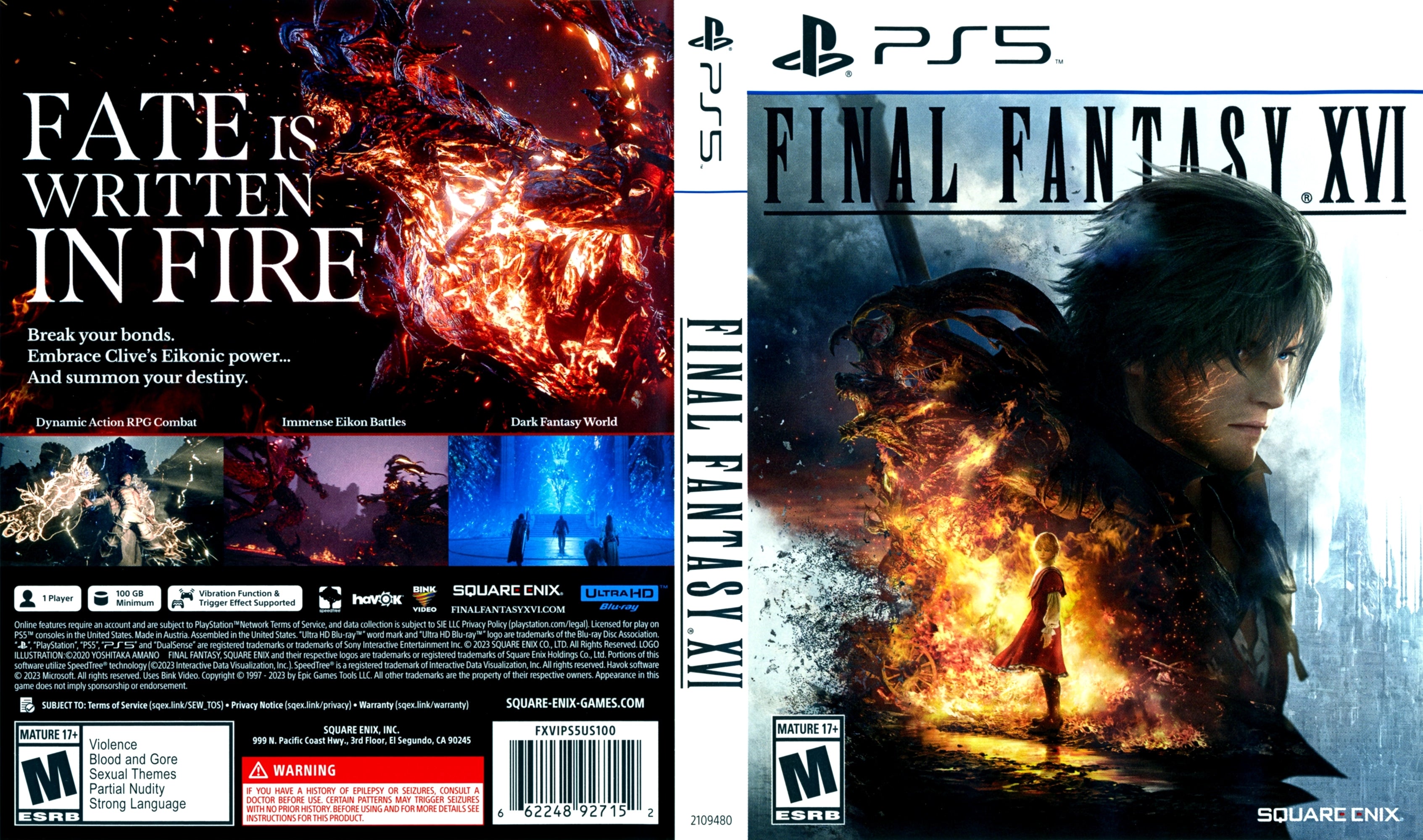 Final Fantasy XVI PS5 - Video Game - Used - CaveGamers - Image 4