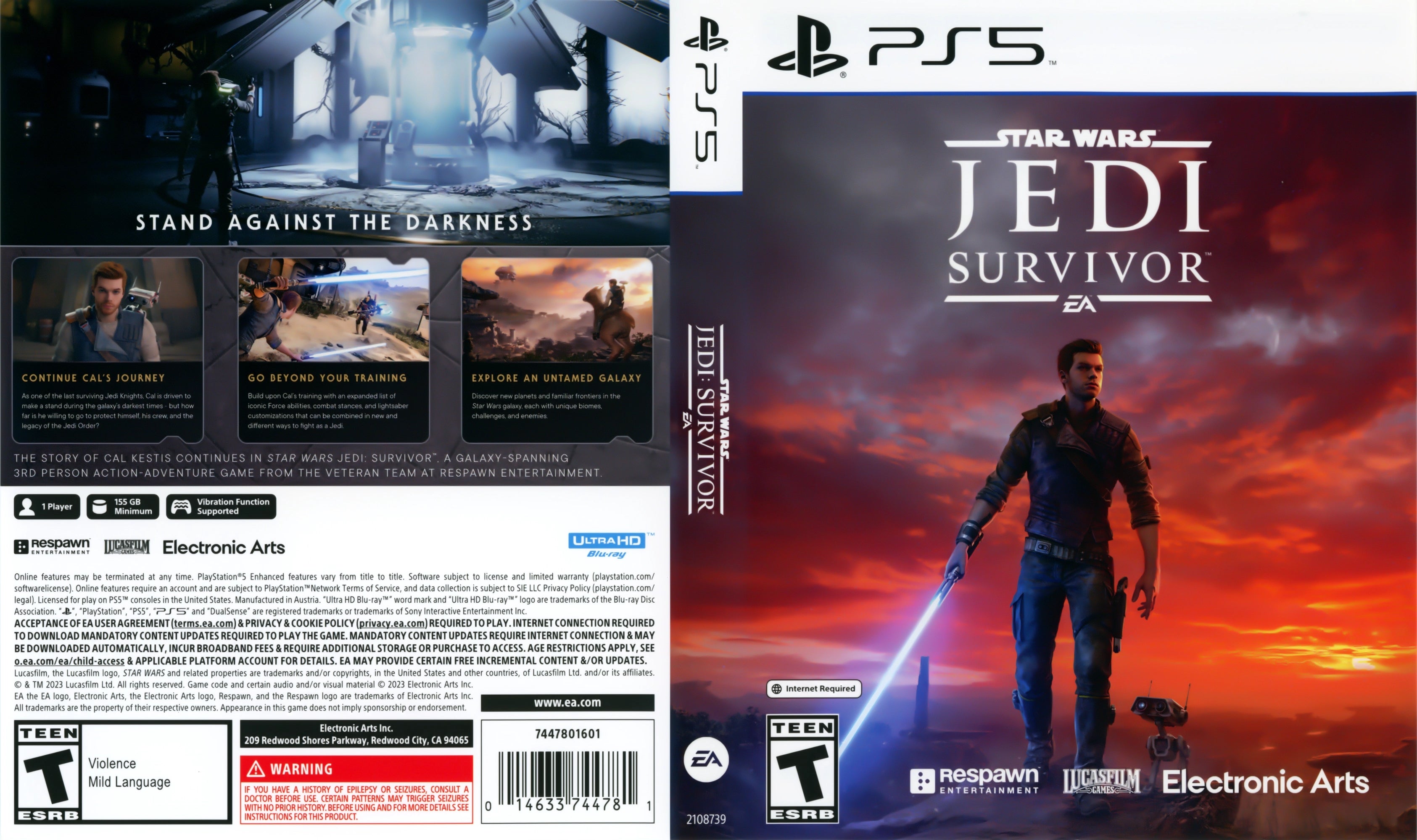 Star Wars Jedi: Survivor PS5 - Video Game - Used - CaveGamers - Image 4