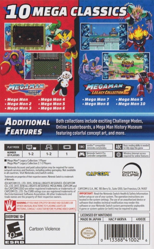 Mega Man Legacy Collection Switch - Video Game - Used - CaveGamers - Image 2