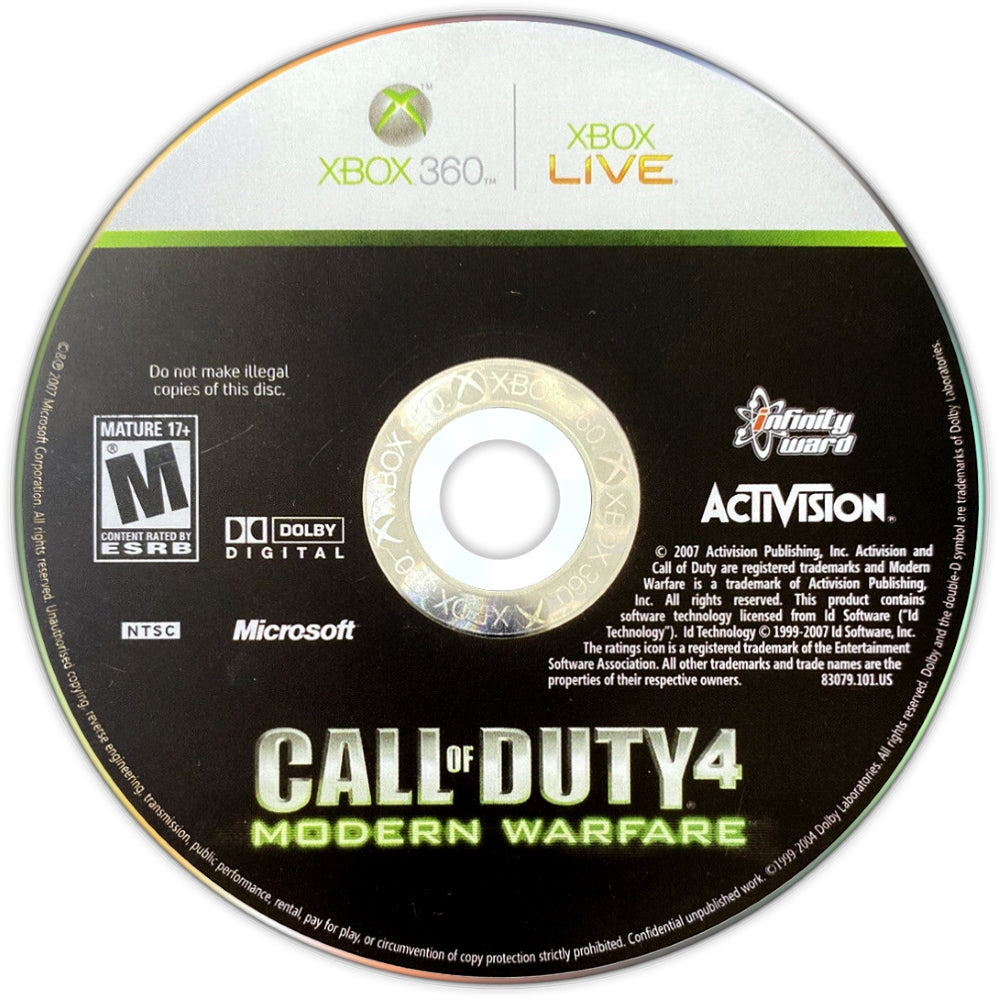 Call of Duty 4: Modern Warfare Xbox 360 - Video Game - Used - CaveGamers - Image 3