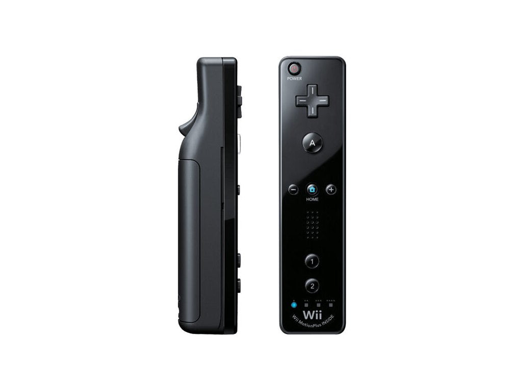 Wii Remote Controller (MotionPlus) - Black - Video Game Accessory - Used - CaveGamers - Image 3