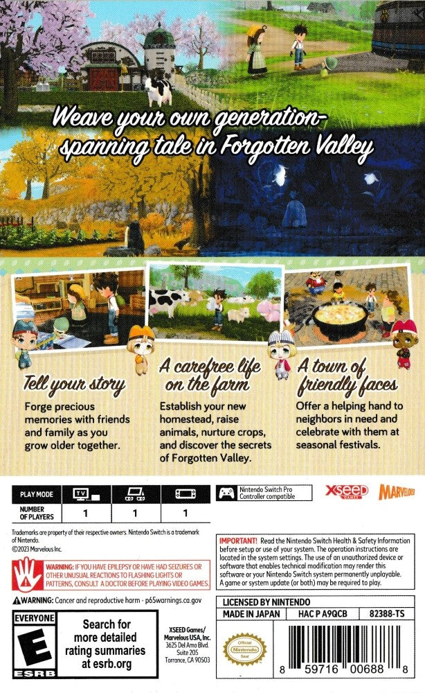 Story of Seasons: A Wonderful Life Switch - Video Game - Used - CaveGamers - Image 2