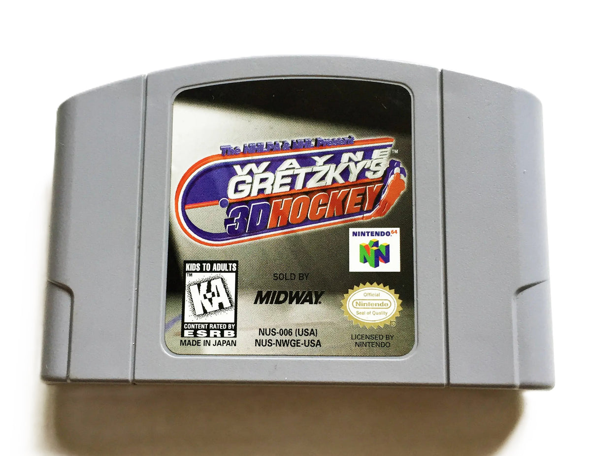 Wayne Gretzky's 3D Hockey N64 - Video Game - Used - CaveGamers - Image 3