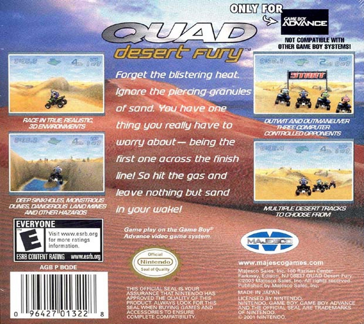 Quad Desert Fury Game Boy Advance - Video Game - Used - CaveGamers - Image 2