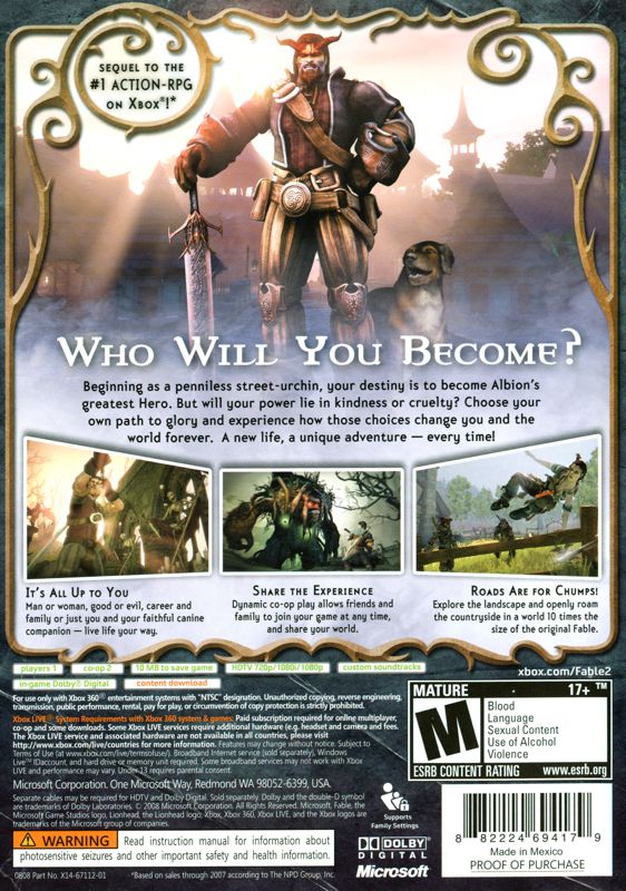 Fable II 2 Xbox 360 - Video Game - Used - CaveGamers - Image 2