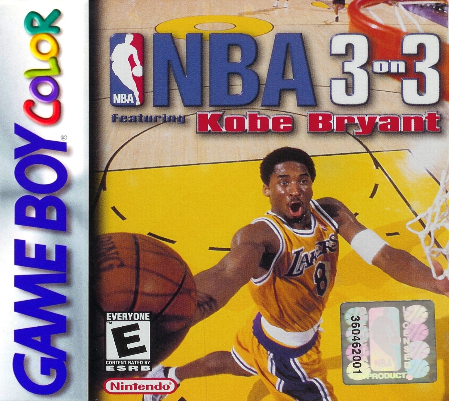 NBA 3 On 3 Featuring Kobe Bryant Game Boy Color - Video Game - Used - CaveGamers