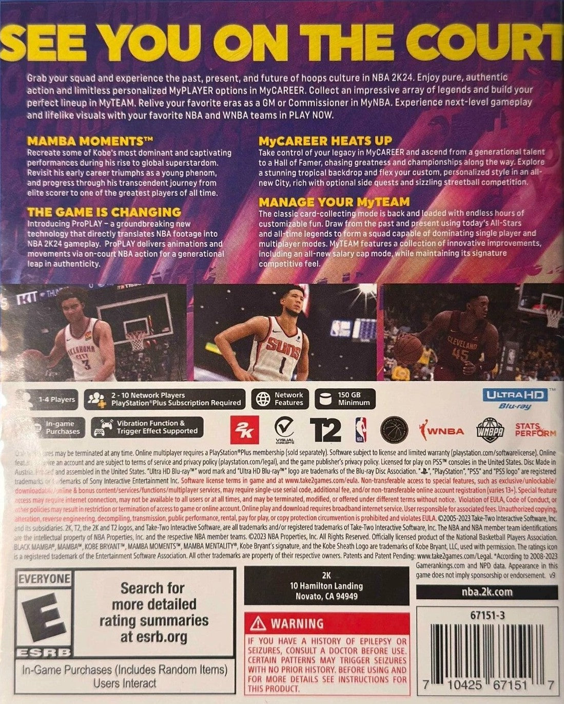 NBA 2K24 PS5 - Video Game - Used - CaveGamers - Image 2