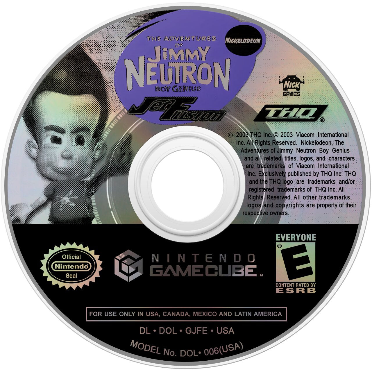 The Adventures of Jimmy Neutron, Boy Genius: Jet Fusion GameCube - Video Game - Used - CaveGamers - Image 3