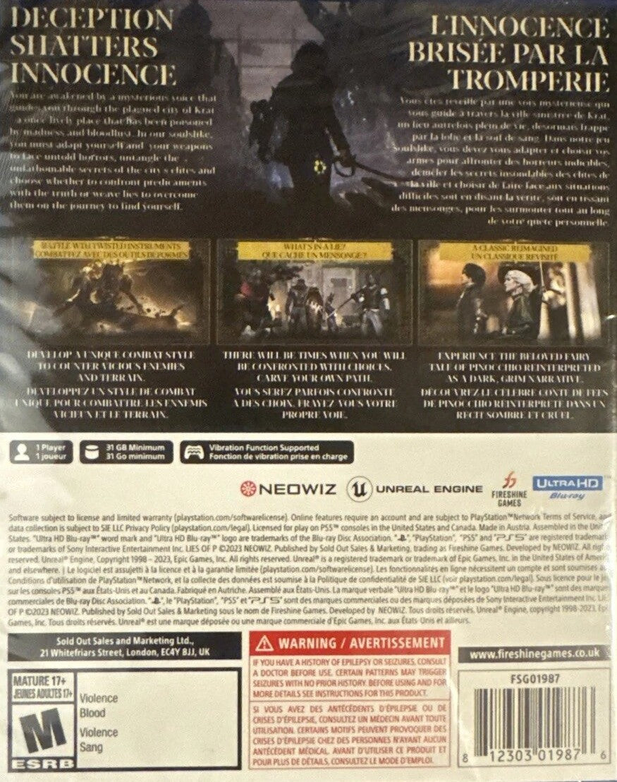 Lies of P PS5 - Video Game - Used - CaveGamers - Image 2