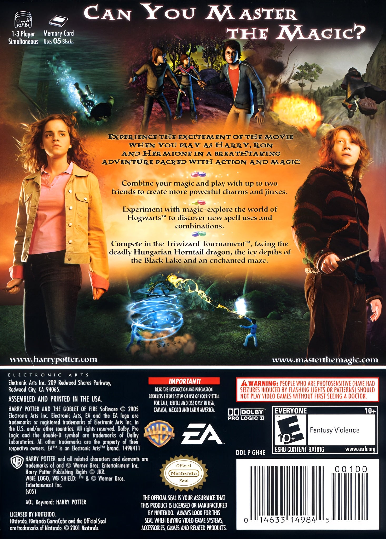 Harry Potter and the Goblet of Fire GameCube - Video Game - Used - CaveGamers - Image 2