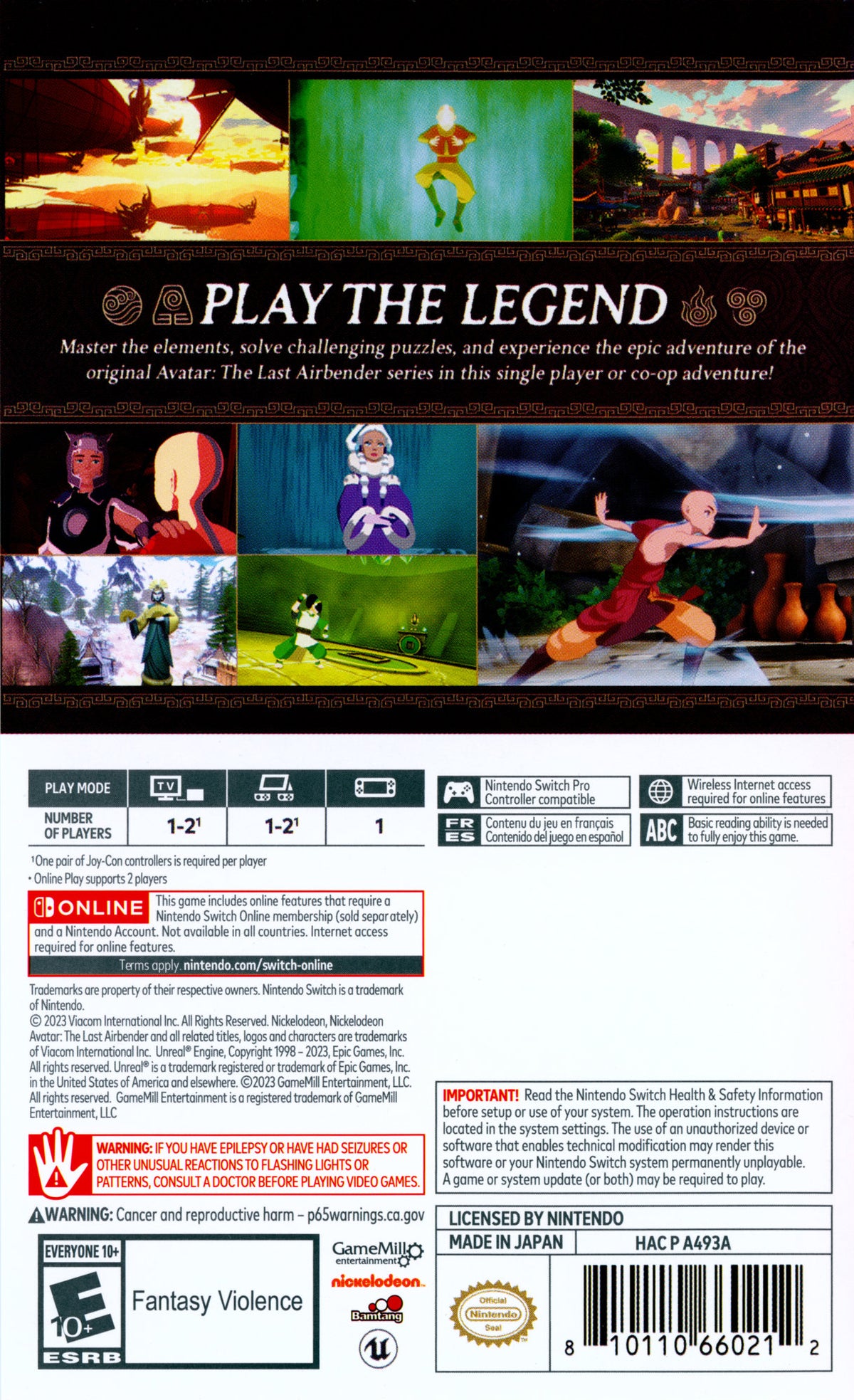 Avatar The Last Airbender: Quest for Balance Switch - Video Game - Used - CaveGamers - Image 2