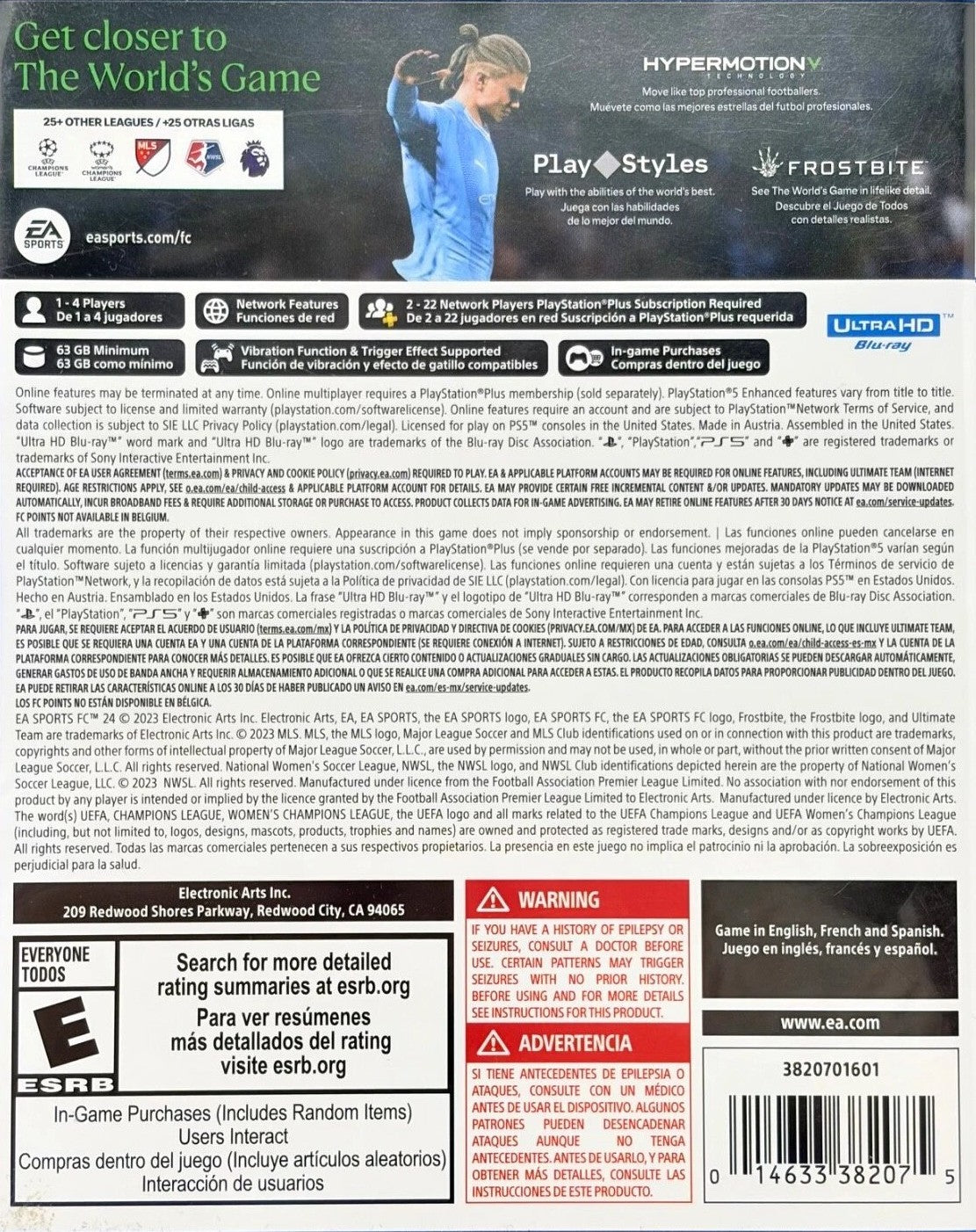 EA Sports FC 24 PS5 - Video Game - Used - CaveGamers - Image 2