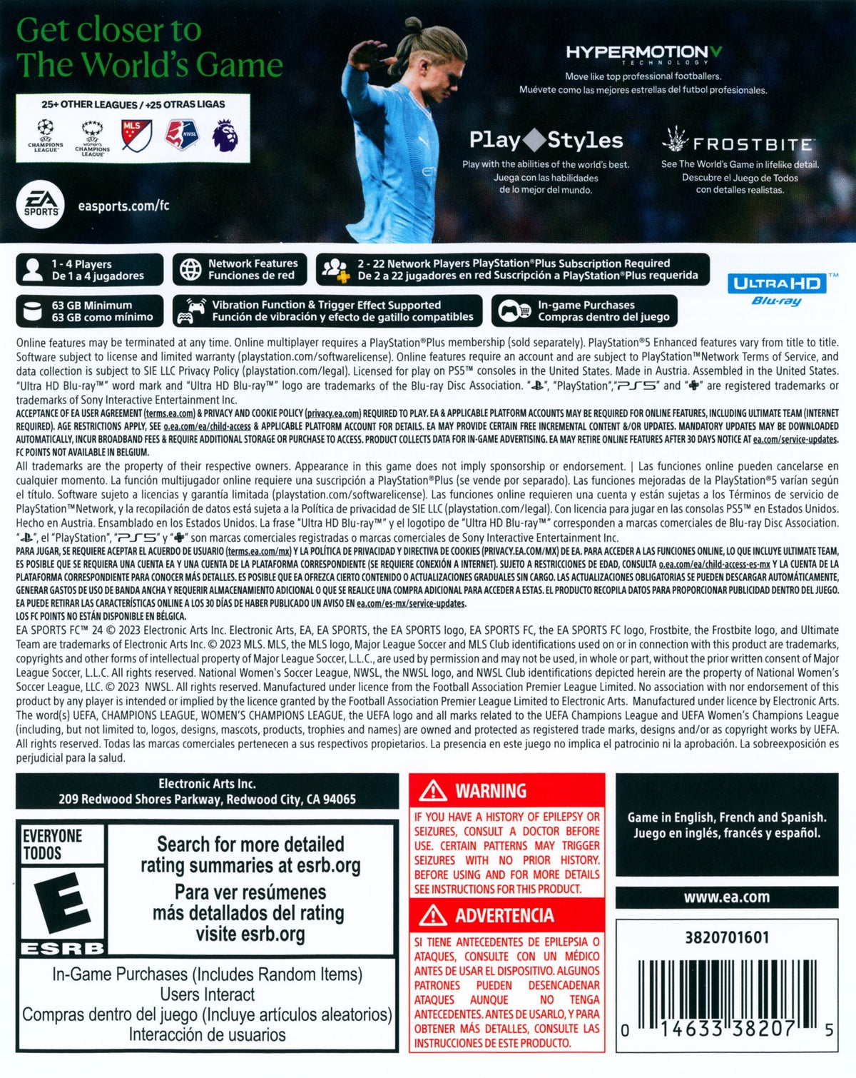 EA Sports FC 24 PS5 - Video Game - Used - CaveGamers - Image 2