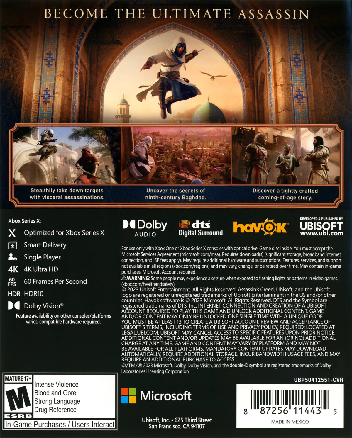 Assassin's Creed: Mirage Xbox Series X - Video Game - Used - CaveGamers - Image 2