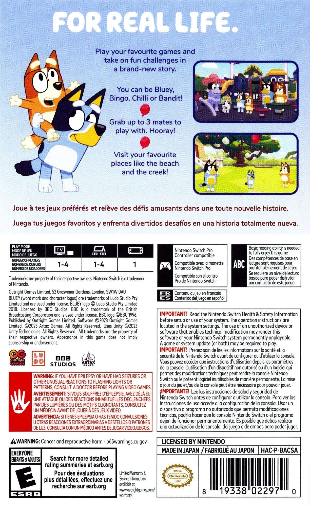 Bluey: The Videogame Switch - Video Game - Used - CaveGamers - Image 2