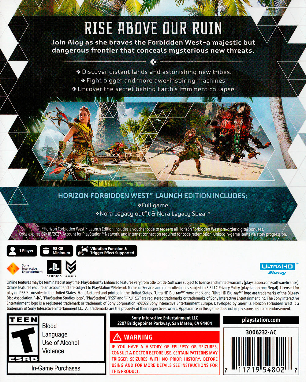 Horizon Forbidden West PS5 - Video Game - Used - CaveGamers - Image 2