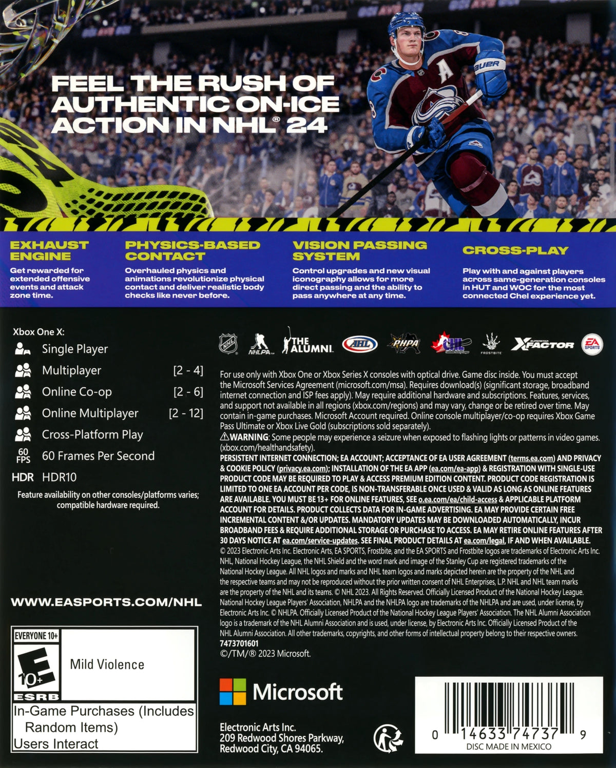 NHL 24 Xbox One - Video Game - Used - CaveGamers - Image 2