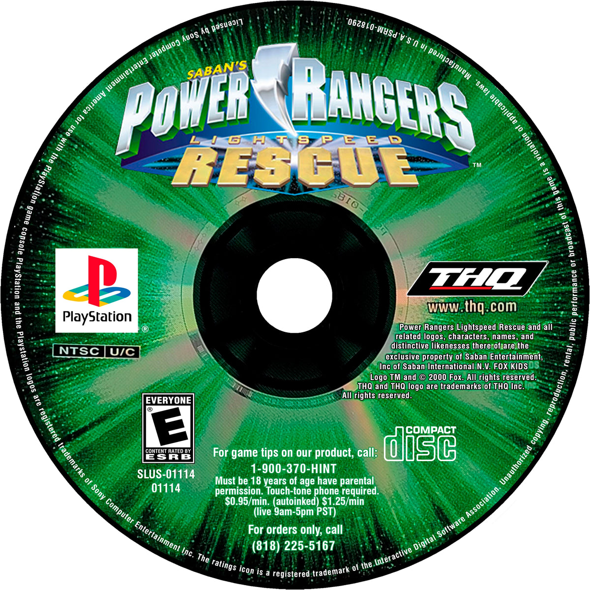 Power Rangers: Lightspeed Rescue Playstation - Video Game - Used - CaveGamers - Image 3