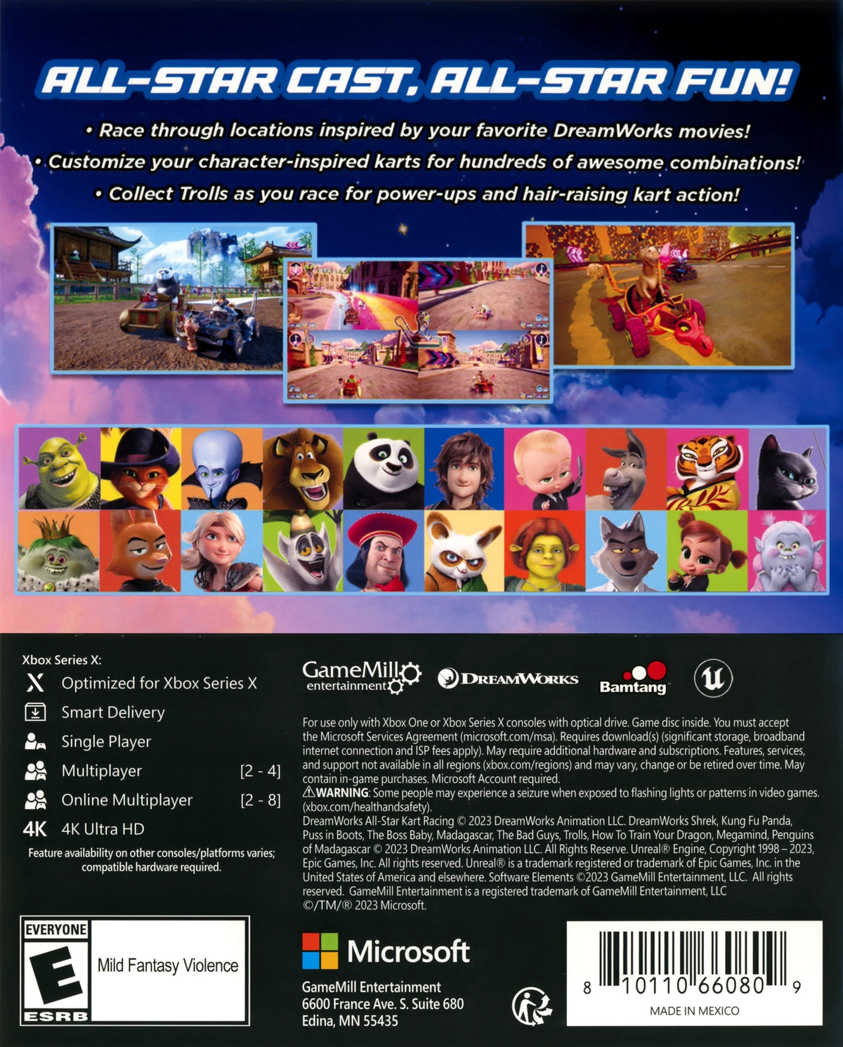 DreamWorks All-Star Kart Racing Xbox Series X - Video Game - Used - CaveGamers - Image 2