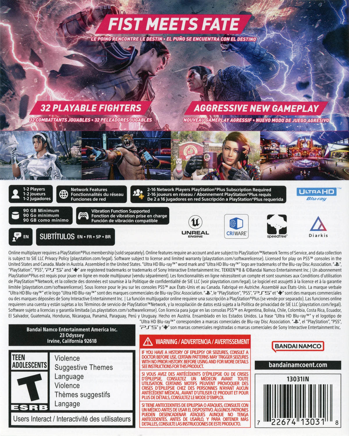 Tekken 8 PS5 - Video Game - Used - CaveGamers - Image 2