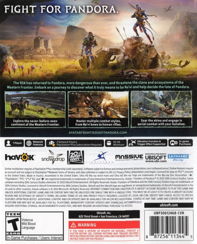 Avatar: Frontiers of Pandora PS5 - Video Game - Used - CaveGamers - Image 2
