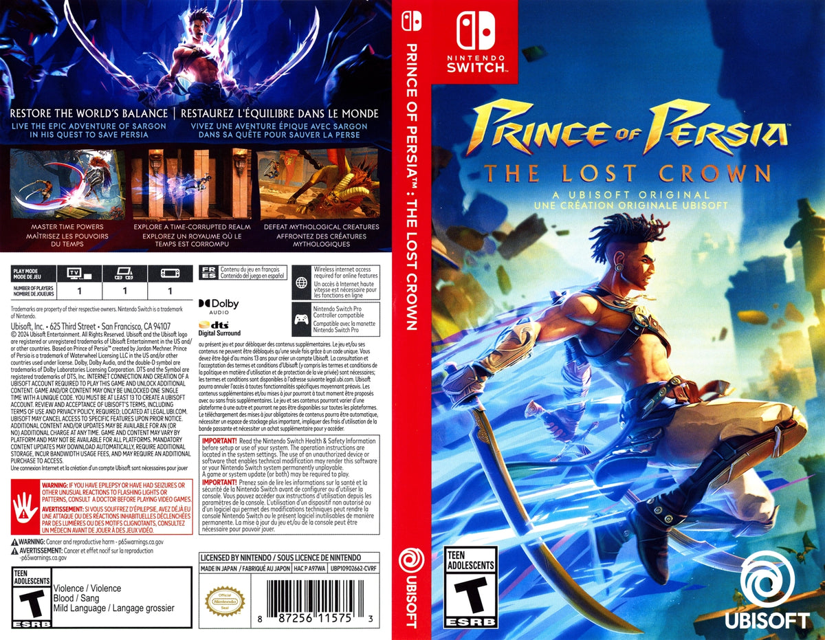 Prince Of Persia: The Lost Crown Switch - Video Game - Used - CaveGamers - Image 4