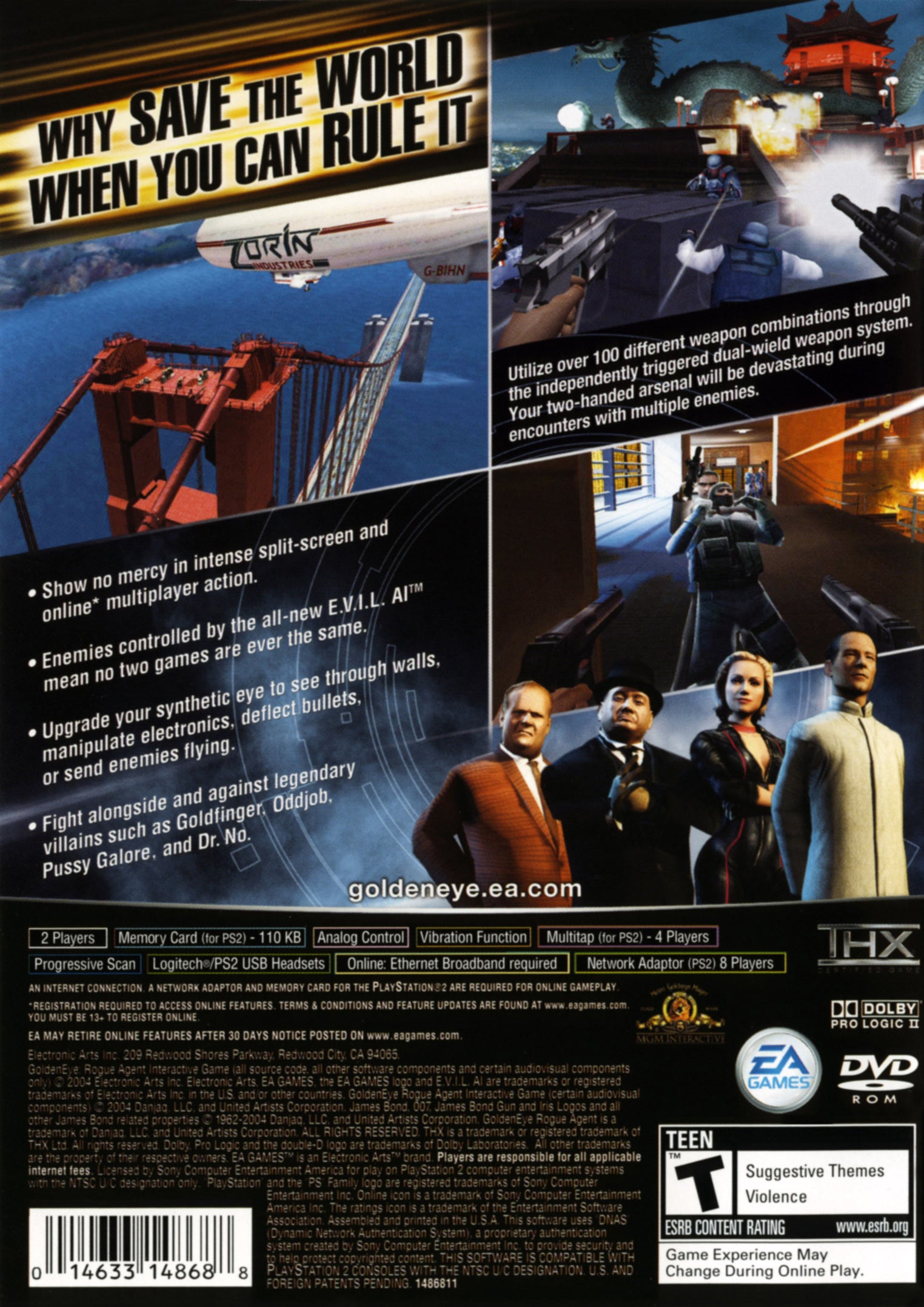 GoldenEye: Rogue Agent PS2 - Video Game - Used - CaveGamers - Image 2