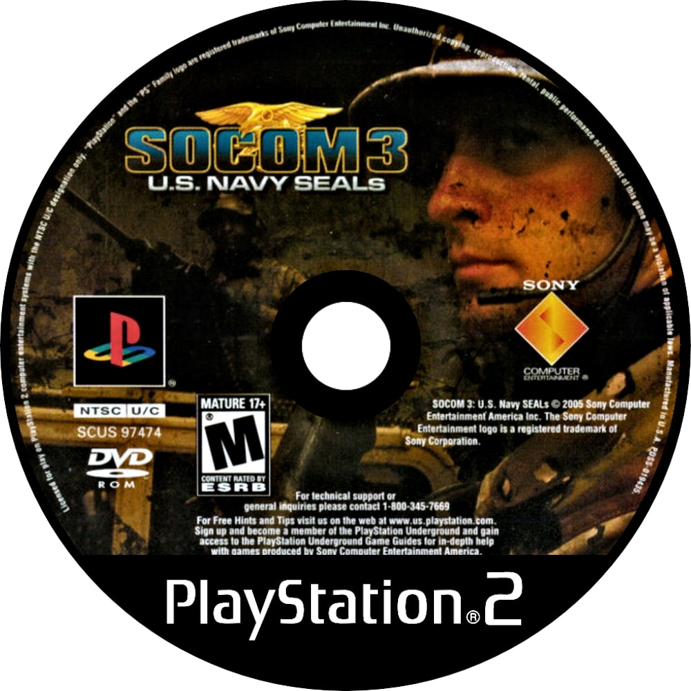 SOCOM 3 U.S. Navy Seals PS2 - Video Game - Used - CaveGamers - Image 3