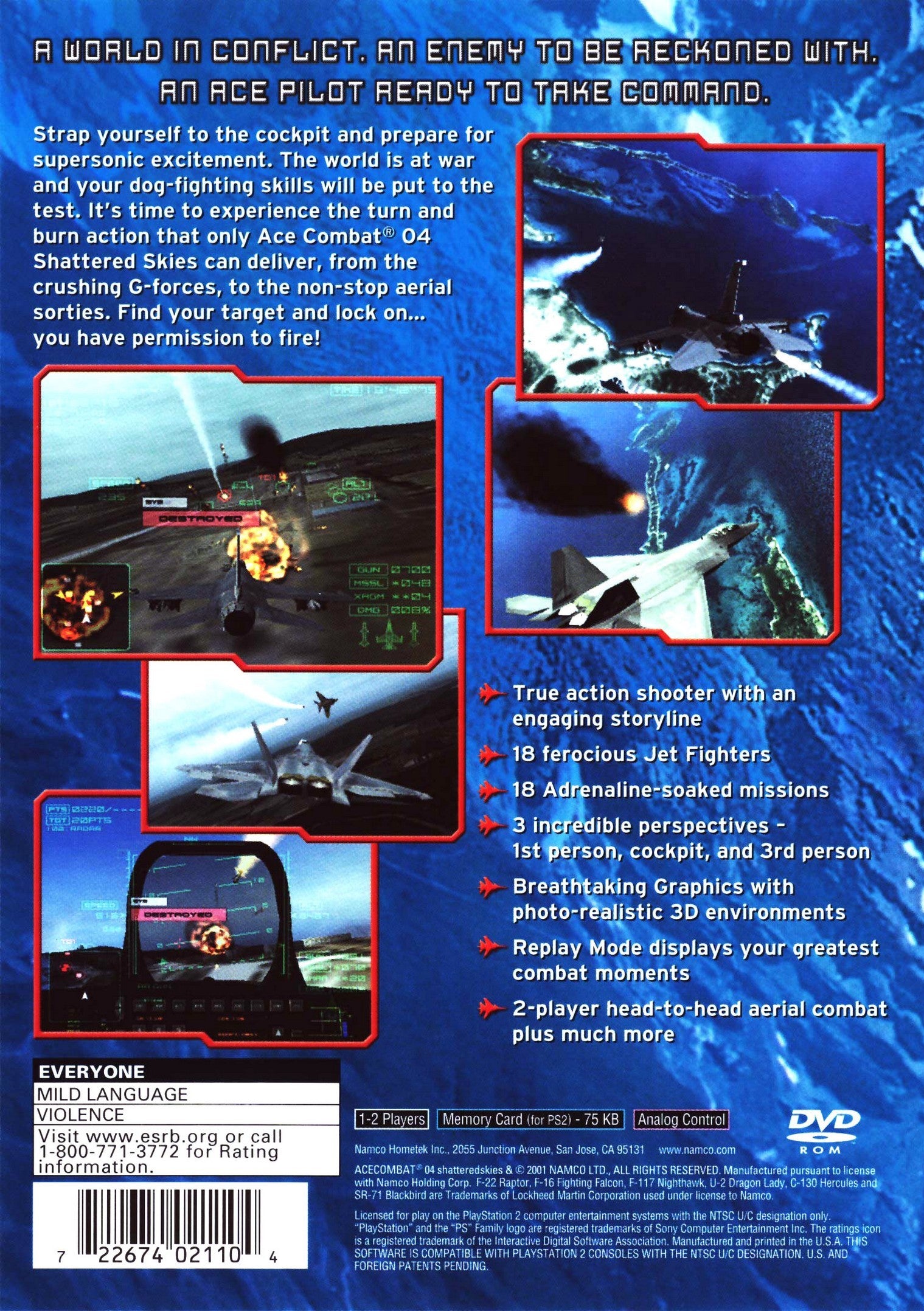 Ace Combat 04: Shattered Skies PS2 - Video Game - Used - CaveGamers - Image 2