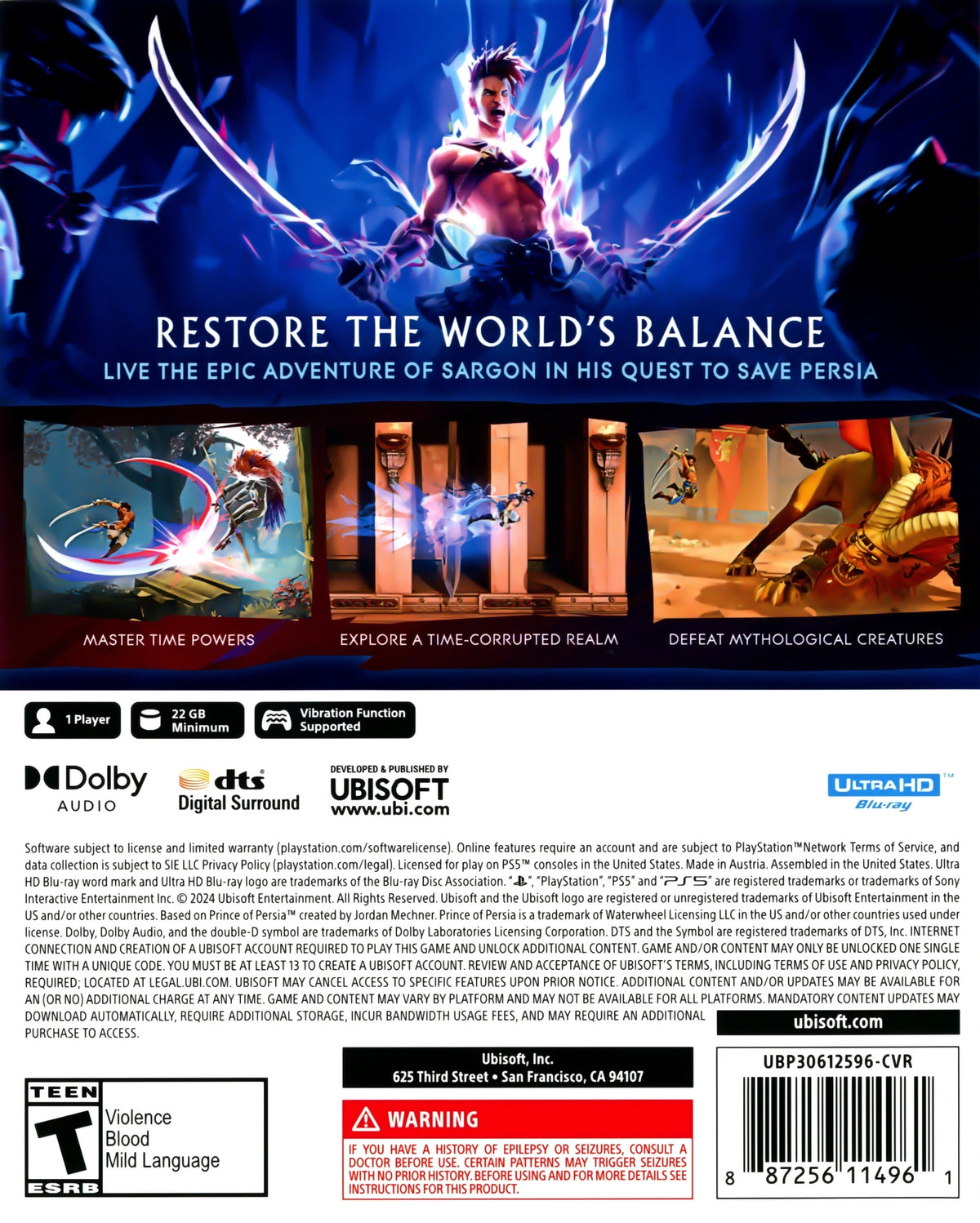 Prince Of Persia: The Lost Crown PS5 - Video Game - Used - CaveGamers - Image 2