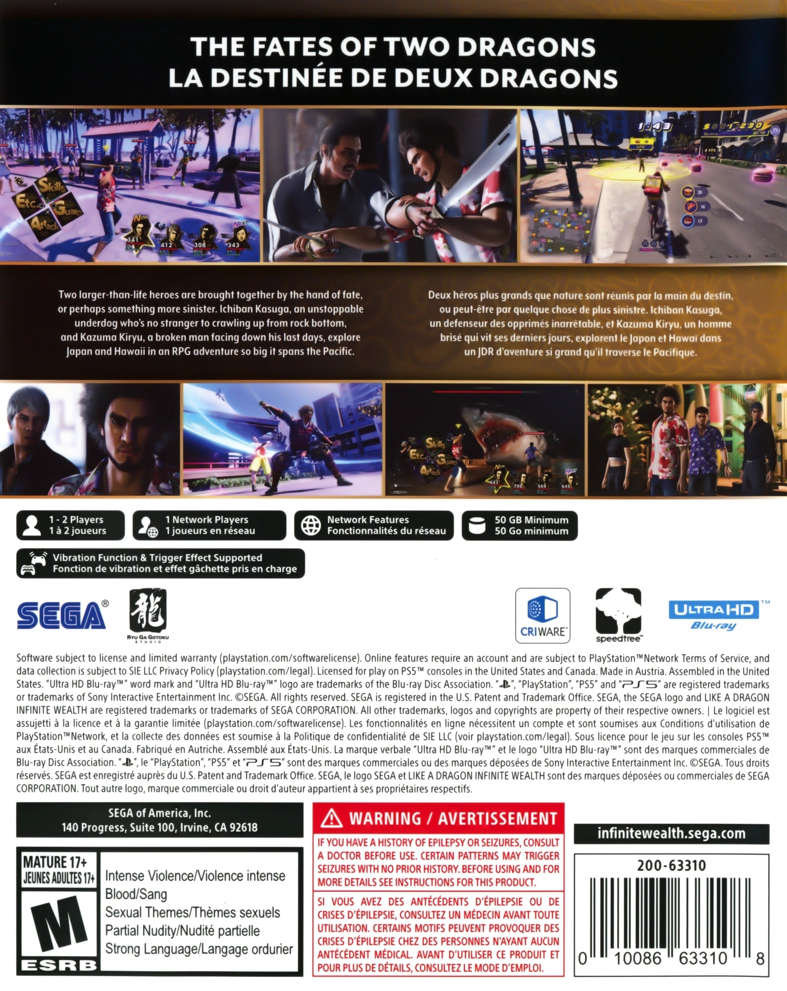 Like A Dragon: Infinite Wealth PS5 - Video Game - Used - CaveGamers - Image 2