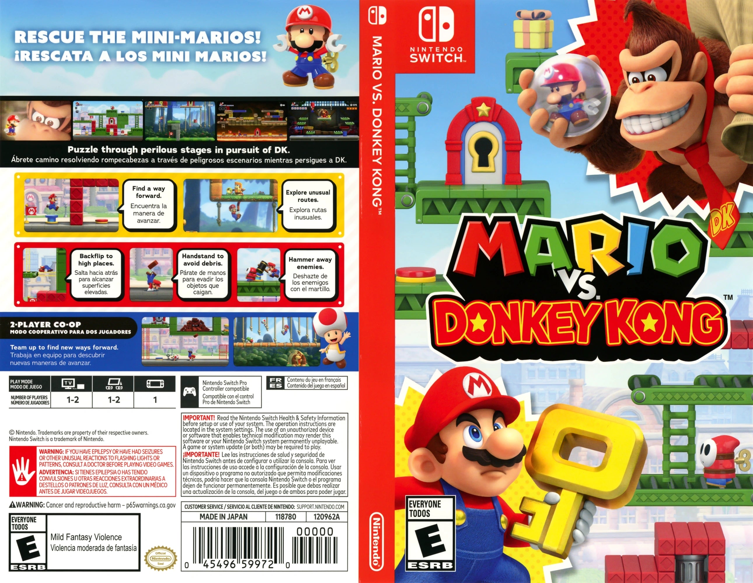 Mario VS Donkey Kong Switch - Video Game - Used - CaveGamers - Image 3