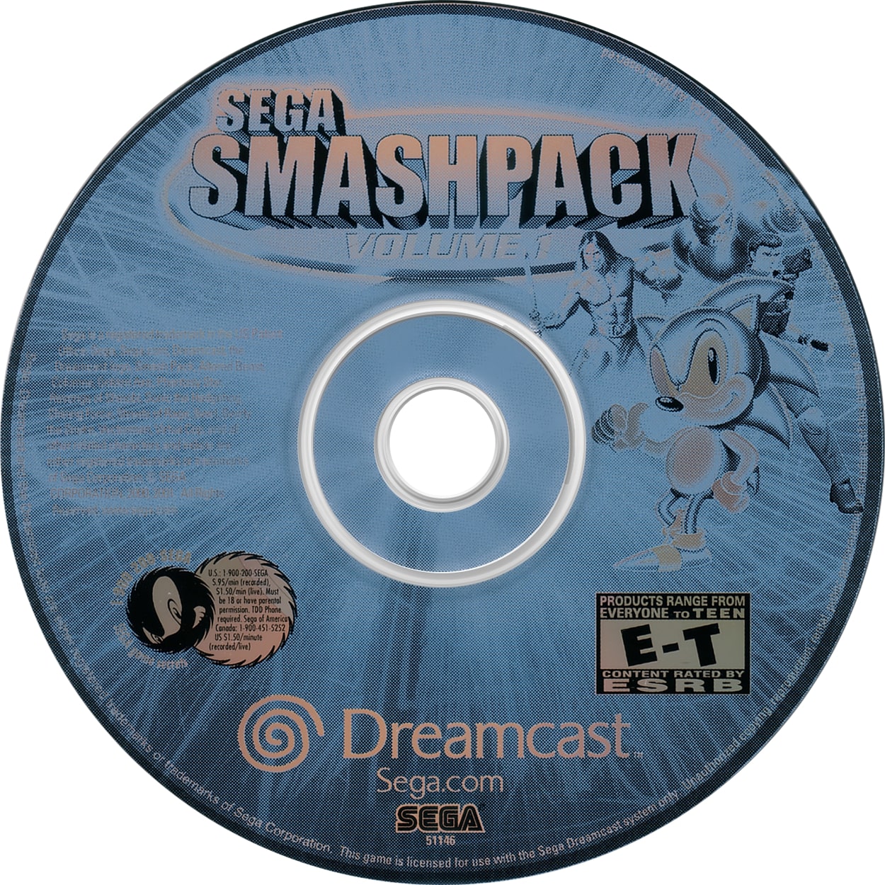 Sega Smash Pack Volume 1 DreamCast - Video Game - Used - CaveGamers - Image 3
