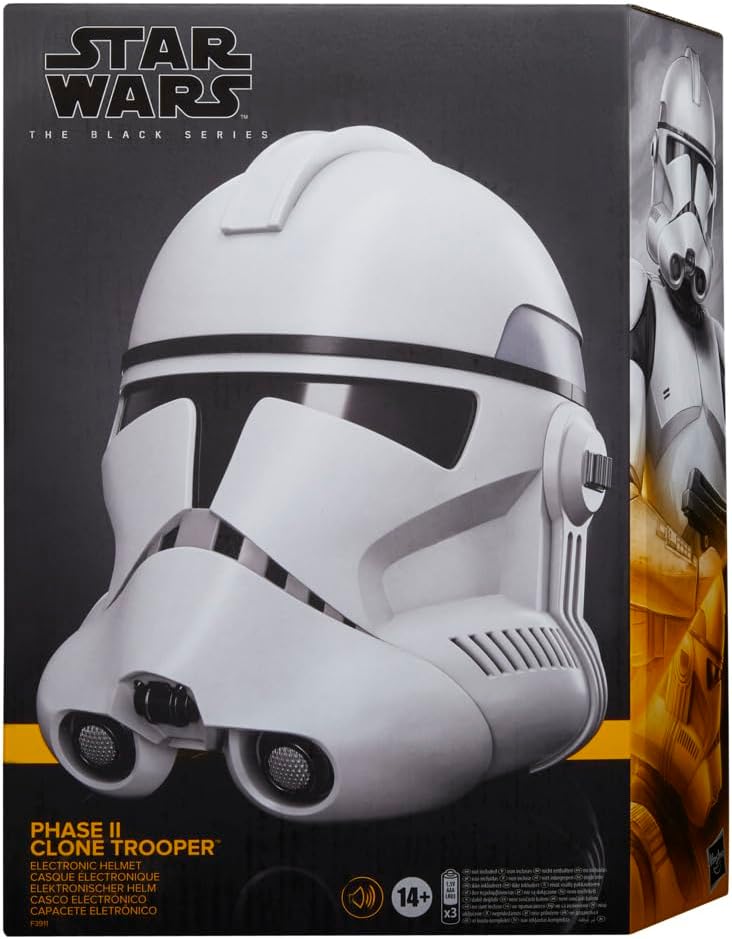 Star Wars: The Black Series - Phase II Clone Trooper Premium Electronic Helmet Prop Replicas - Toys - New - CaveGamers - Image 4