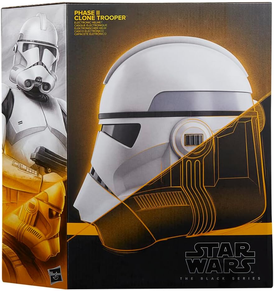 Star Wars: The Black Series - Phase II Clone Trooper Premium Electronic Helmet Prop Replicas - Toys - New - CaveGamers - Image 5