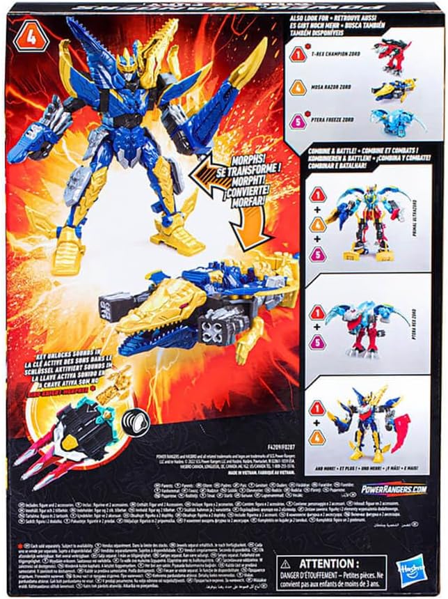 Power Rangers Dino Fury Mosa Razor Zord Combining Zord Action Figures - Toys - New - CaveGamers - Image 4