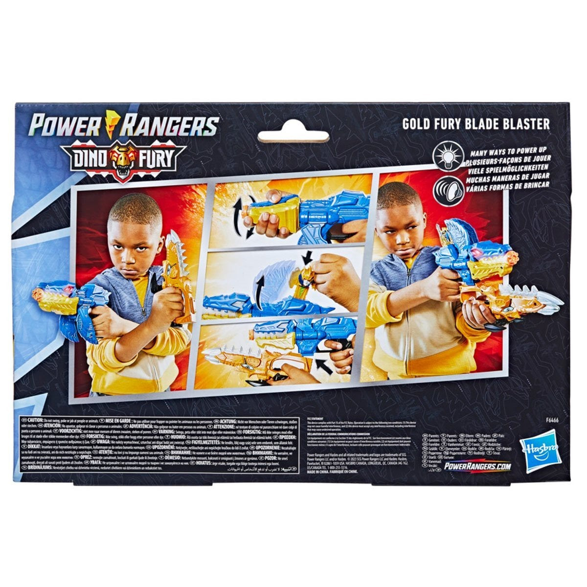 Power Rangers Dino Fury Gold Fury Blade Blaster Electronic Toys - Toys - New - CaveGamers - Image 4