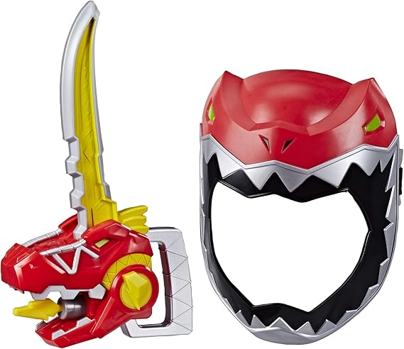 Playskool Heroes Power Rangers Zord Saber, Red Ranger Roleplay Mask with Sword Accessory - Toys - New - CaveGamers - Image 6