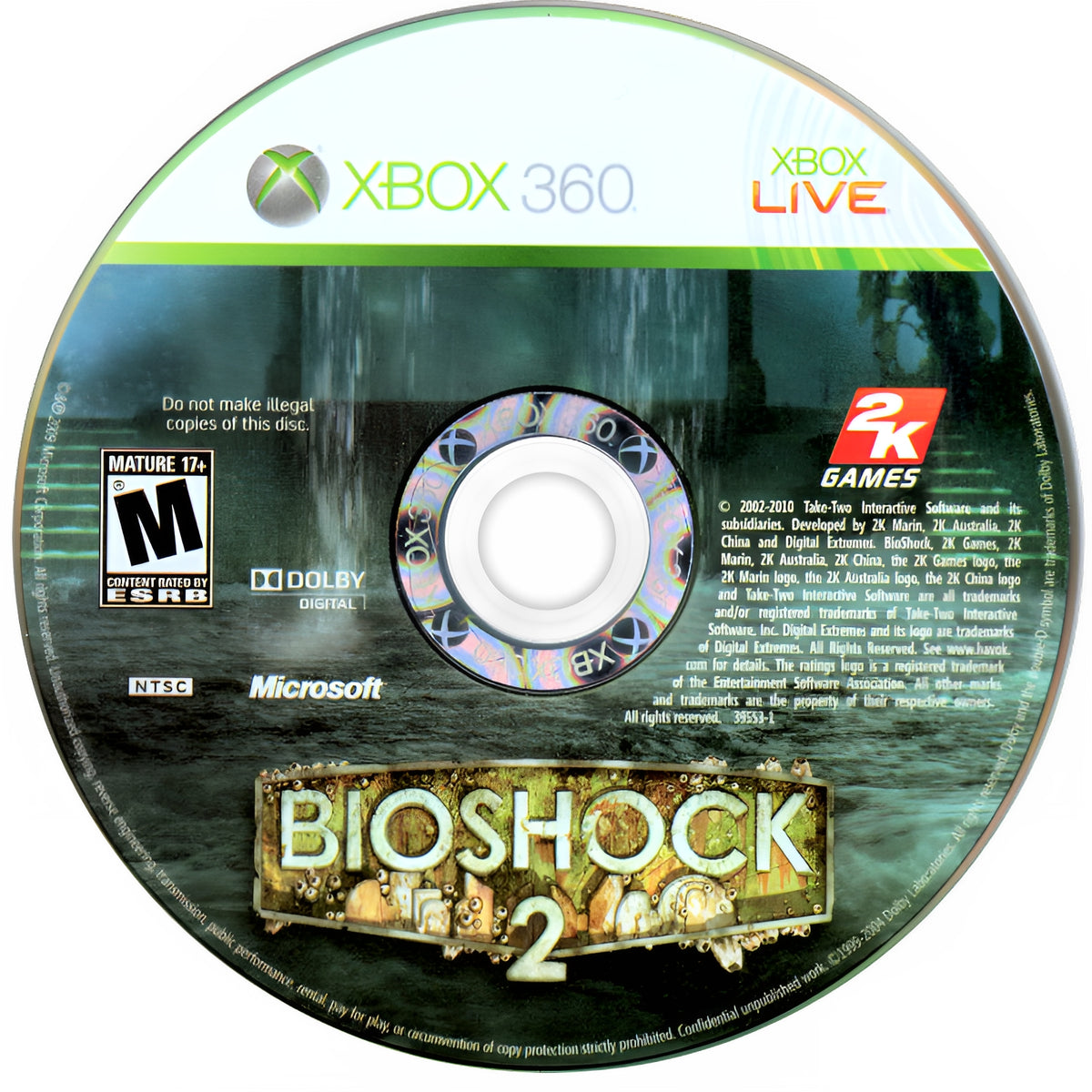 Bioshock 2 Xbox 360 - Video Game - Used - CaveGamers - Image 3