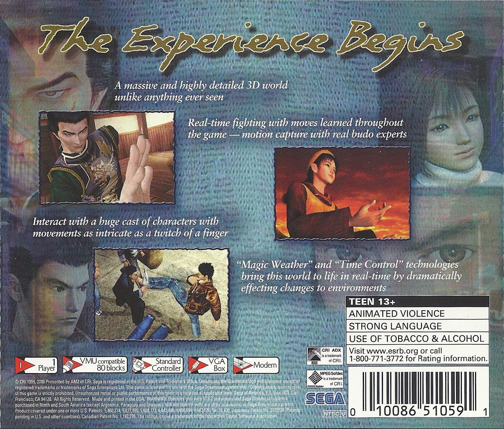 Shenmue Passport DreamCast - Video Game - Used - CaveGamers - Image 2