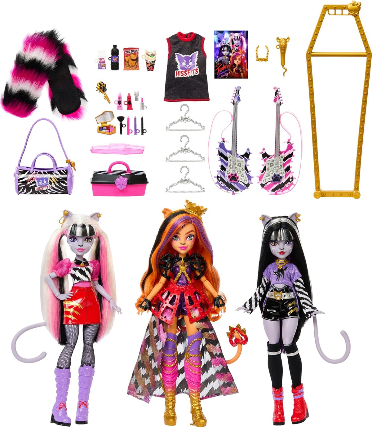 Mattel Monster High Dolls, the Hissfits Band three pack Action Figures - Toys - New - CaveGamers - Image 3
